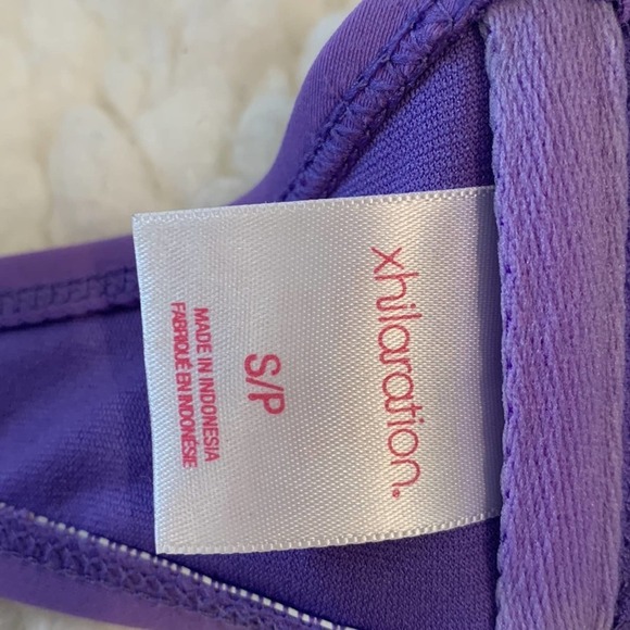 Xhilaration Purple Bikini Underwire Push-up Top with Rhinestones. Size S. NWOT - Picture 3 of 4